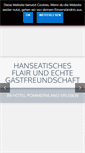 Mobile Screenshot of hotel-pommernland.de